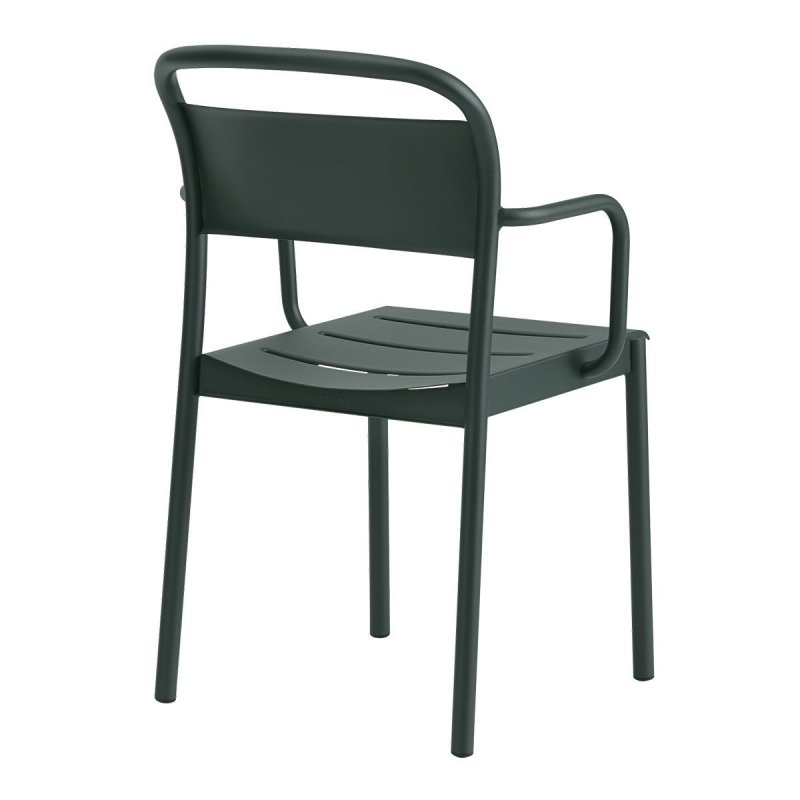 Linear Steel Armstoel - Muuto Groen Metaal