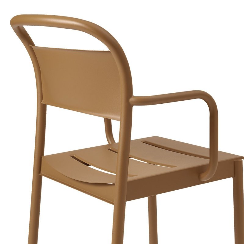 Linear Steel Armstoel - Muuto Oranje Metaal