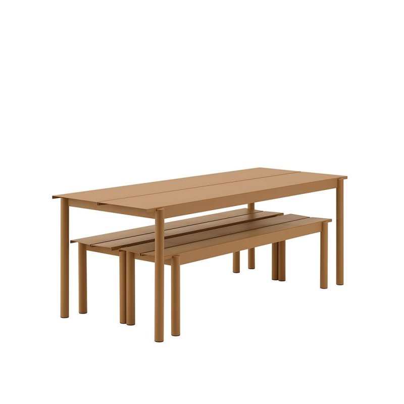 Linear Steel Bank - Muuto Oranje Metaal