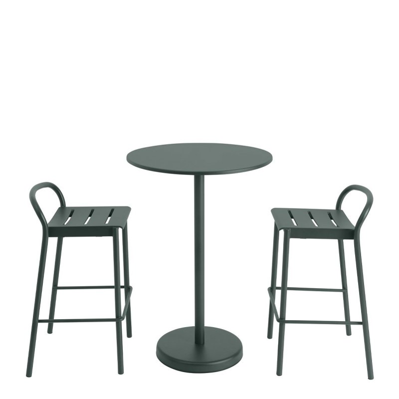 Linear Steel Bartafel Rond