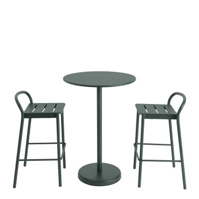 Linear Steel Bartafel Rond