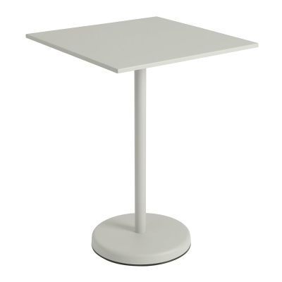 Linear Steel Bartafel Vierkant - Muuto Grijs Metaal