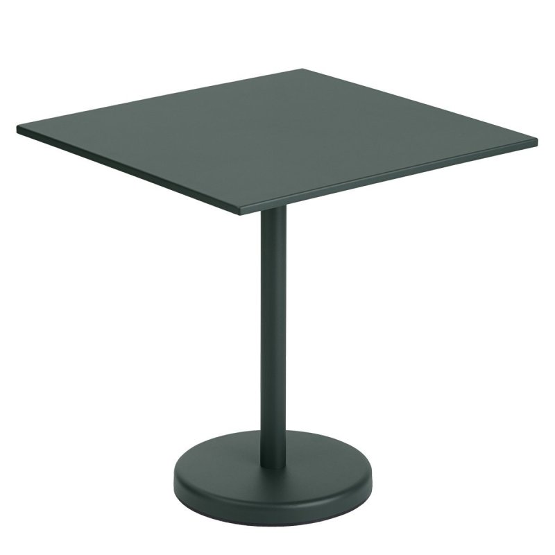 Linear Steel Café Tafel - Muuto Groen Metaal