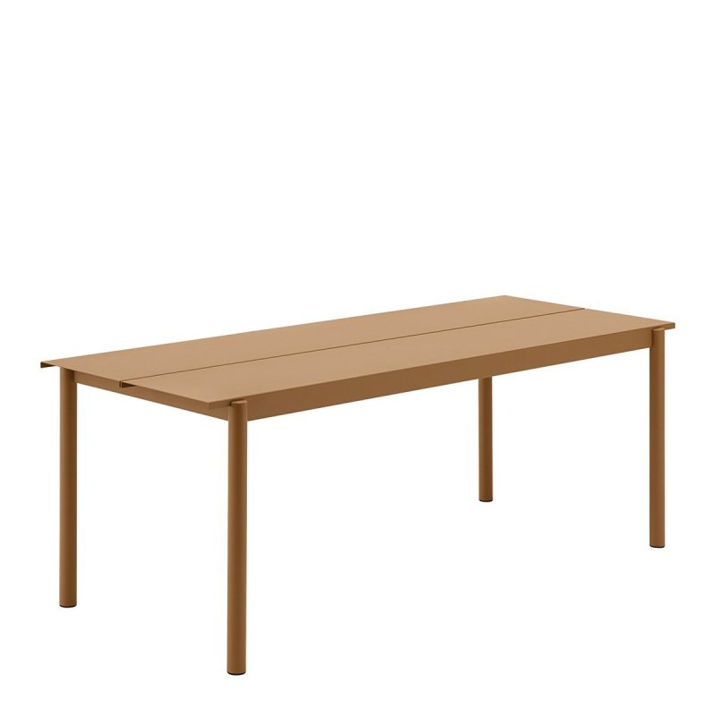 Linear Steel Tafel - Muuto Oranje Metaal