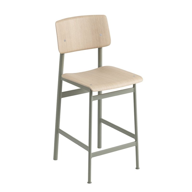 Loft Barkruk - 65 cm. - Muuto Groen Hout