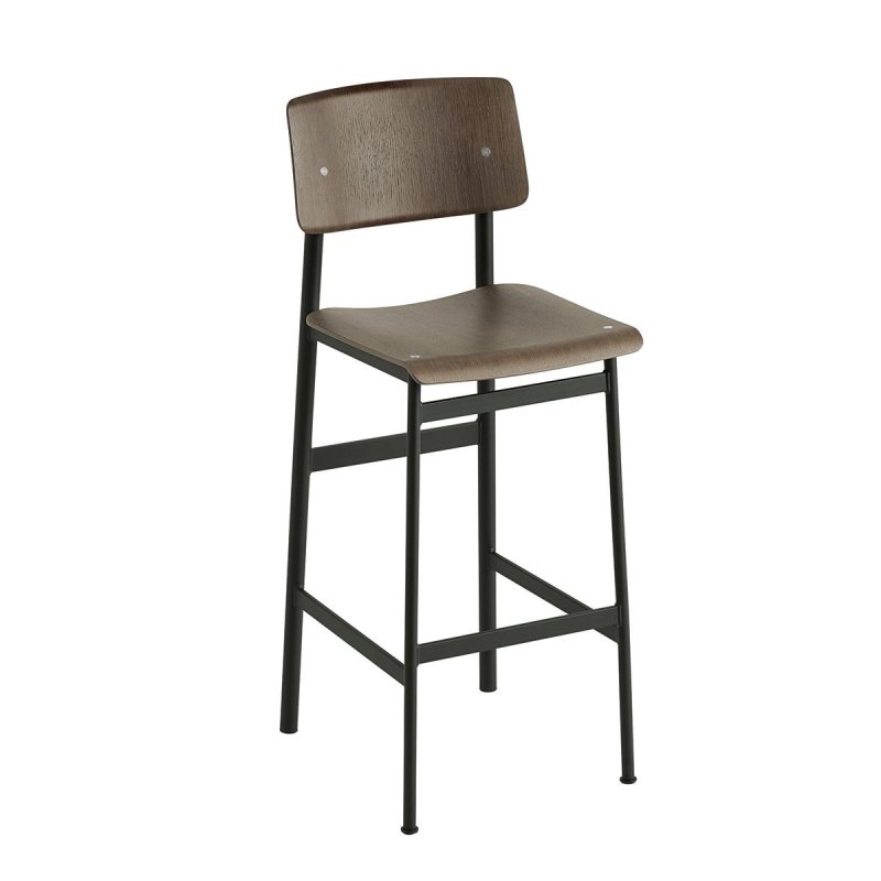Loft Barkruk - 75 cm. - Muuto Bruin Hout