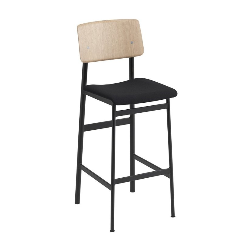 Loft Gestoffeerd - 75 cm. - Muuto Zwart Stof
