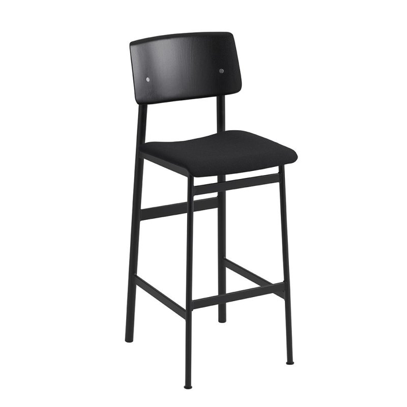 Loft Gestoffeerd - 75 cm. - Muuto Zwart Stof