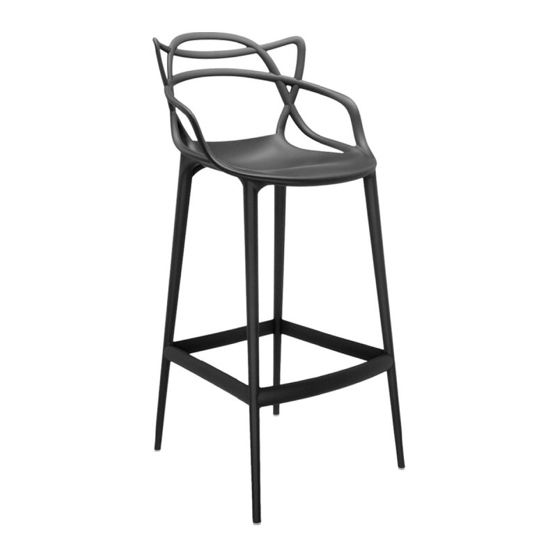 Masters Barkruk - Zwart - Kartell Zwart Kunststof