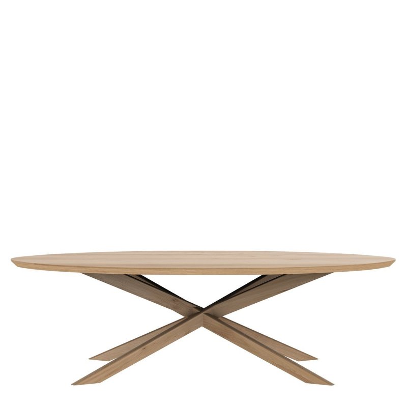 Mikado Salontafel Ovaal - Ethnicraft Bruin Hout