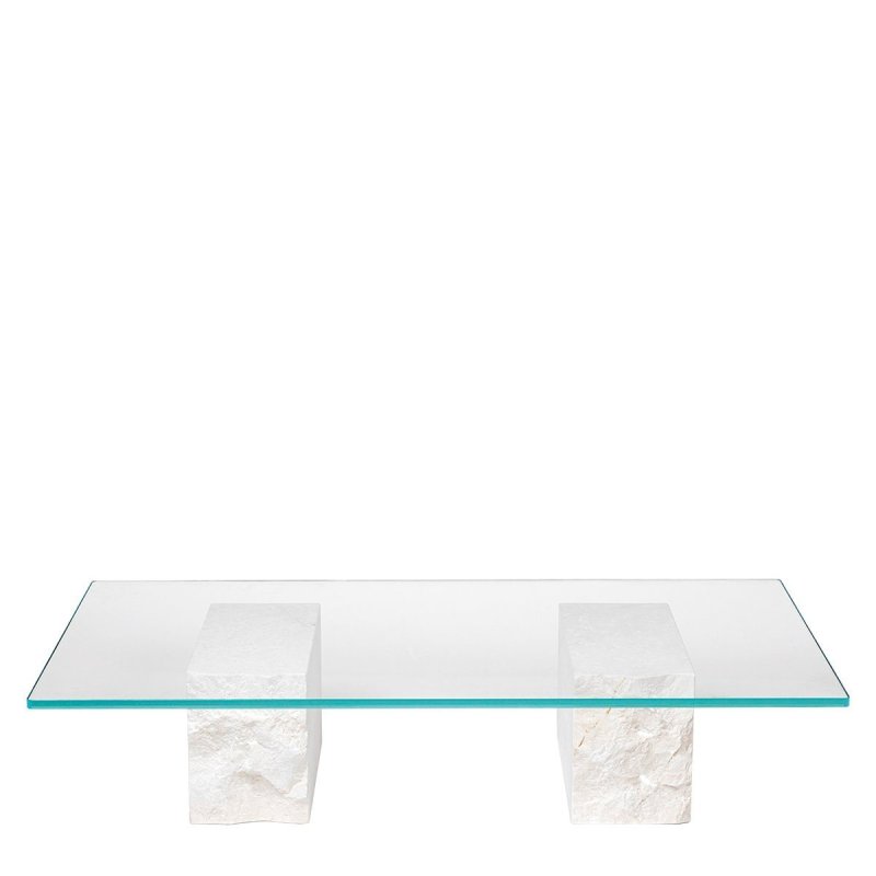 Mineral Salontafel - Ferm Living Wit Steen