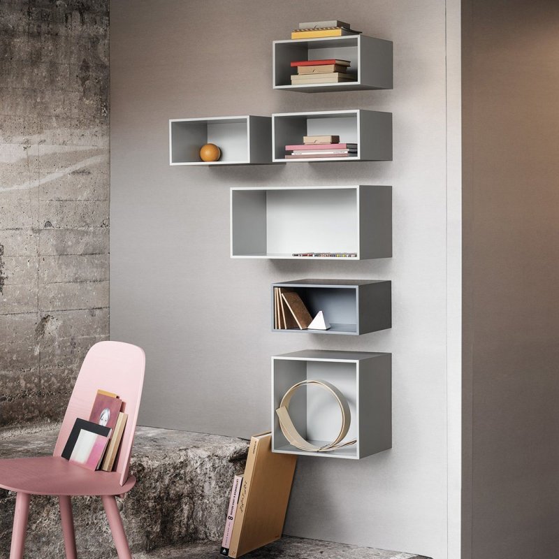 Mini Stacked 2.0 - Muuto Grijs Hout