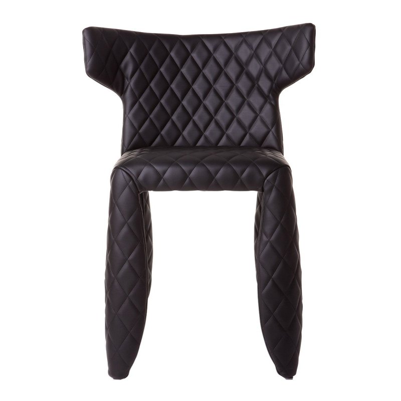 Monster Armstoel - Moooi Zwart Leder