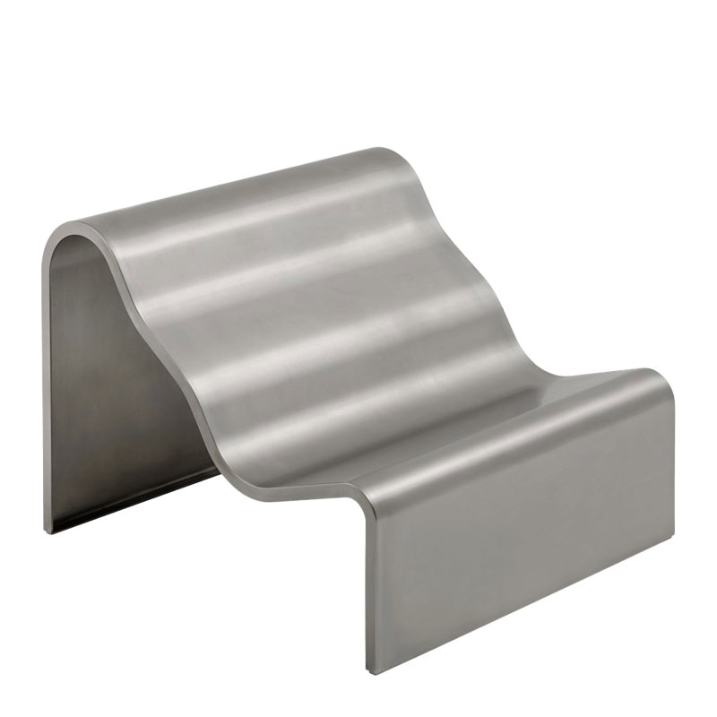 Muuto - Dream View Bench Brushed Steel 100 cm. - Muuto Zilver
