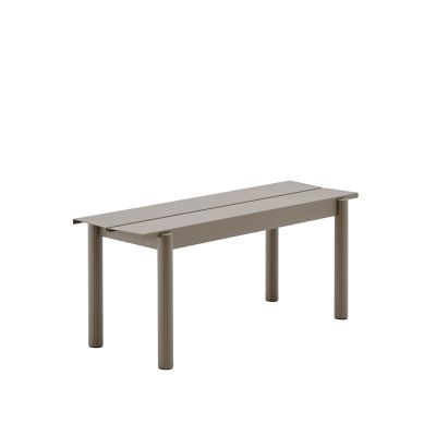 Muuto - Linear Steel Bench Taupe 110 x 34 cm.