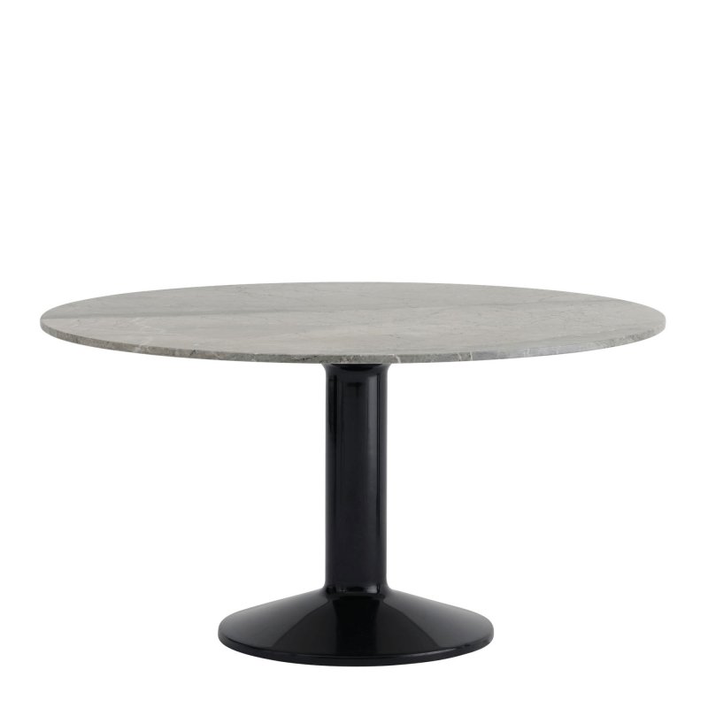 Muuto - Midst Eettafel Grey Marble Black Ø 140 cm.