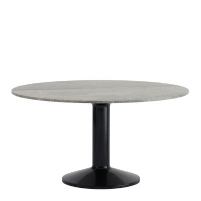 Muuto - Midst Eettafel Grey Marble Black Ø 140 cm.