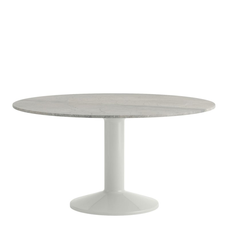 Muuto - Midst Eettafel Grey Marble Grey Ø 140 cm.
