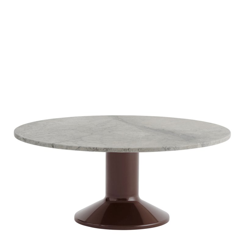 Muuto - Midst Salontafel Grey Marble Dark Red - Muuto Grijs
