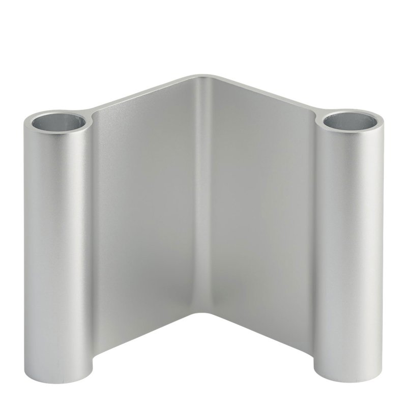 Muuto - Pair Kandelaar Aluminium 11cm. - Muuto Zilver
