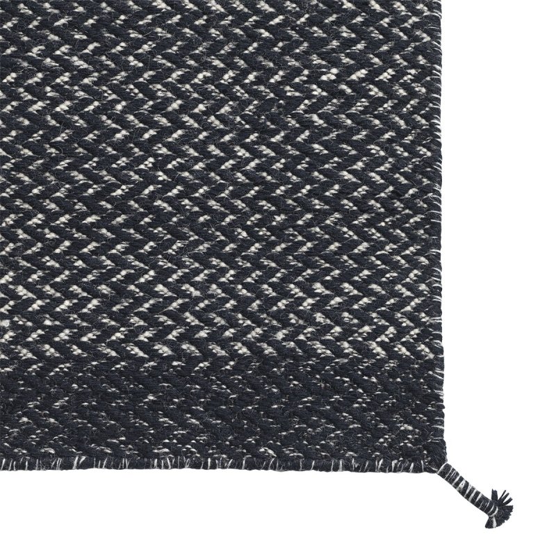 Muuto PLY Vloerkleed Midnight Blue - 240 x 170 cm. - Muuto Blauw Wol