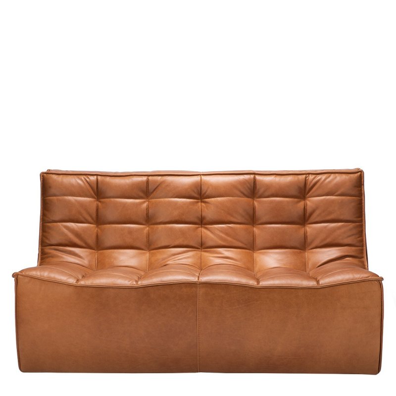N701 Bank - Ethnicraft Bruin Leder