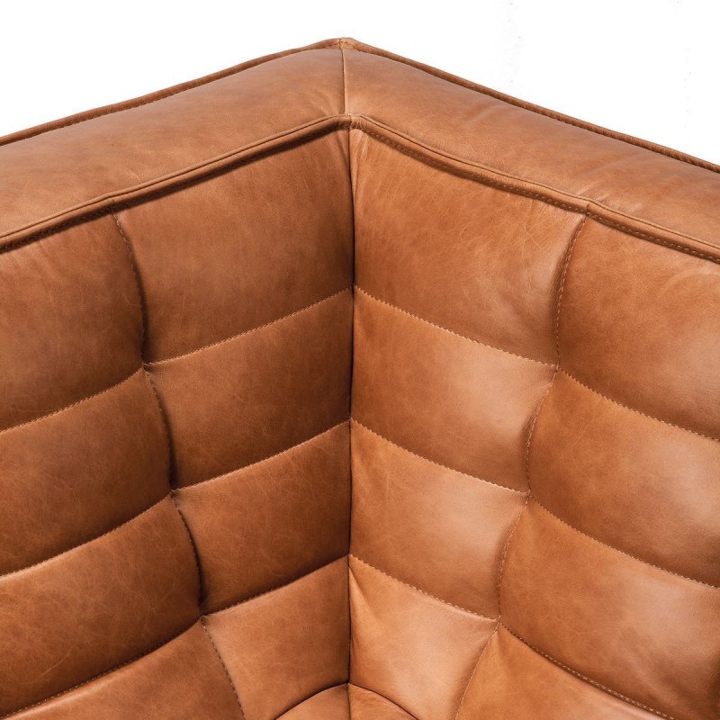 N701 Hoekelement - Ethnicraft Bruin Leder