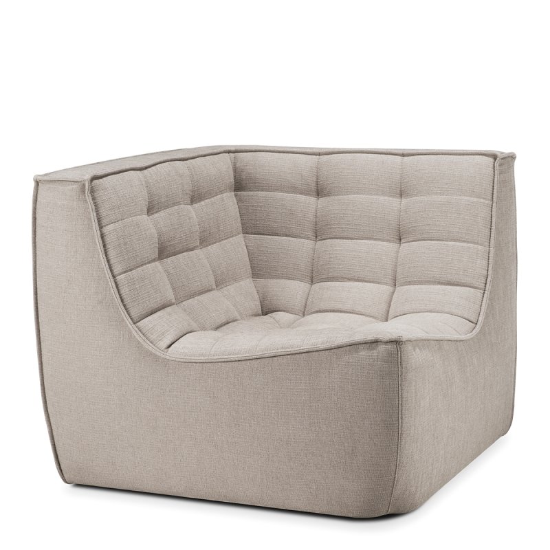 N701 Hoekelement - Ethnicraft Creme Stof