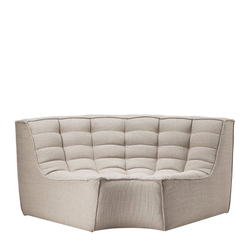 N701 Hoekelement - Ethnicraft Creme Stof