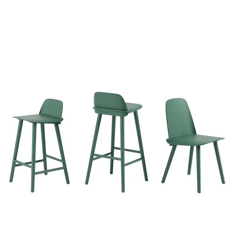 Nerd Stoel - Groen - Muuto Groen Hout