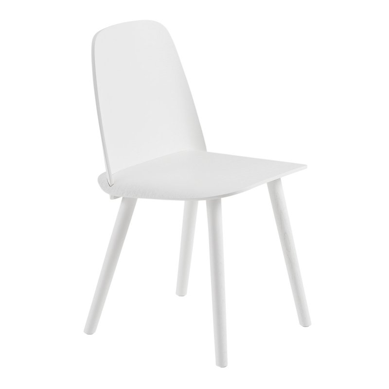 Nerd Stoel - Wit - Muuto Wit Hout