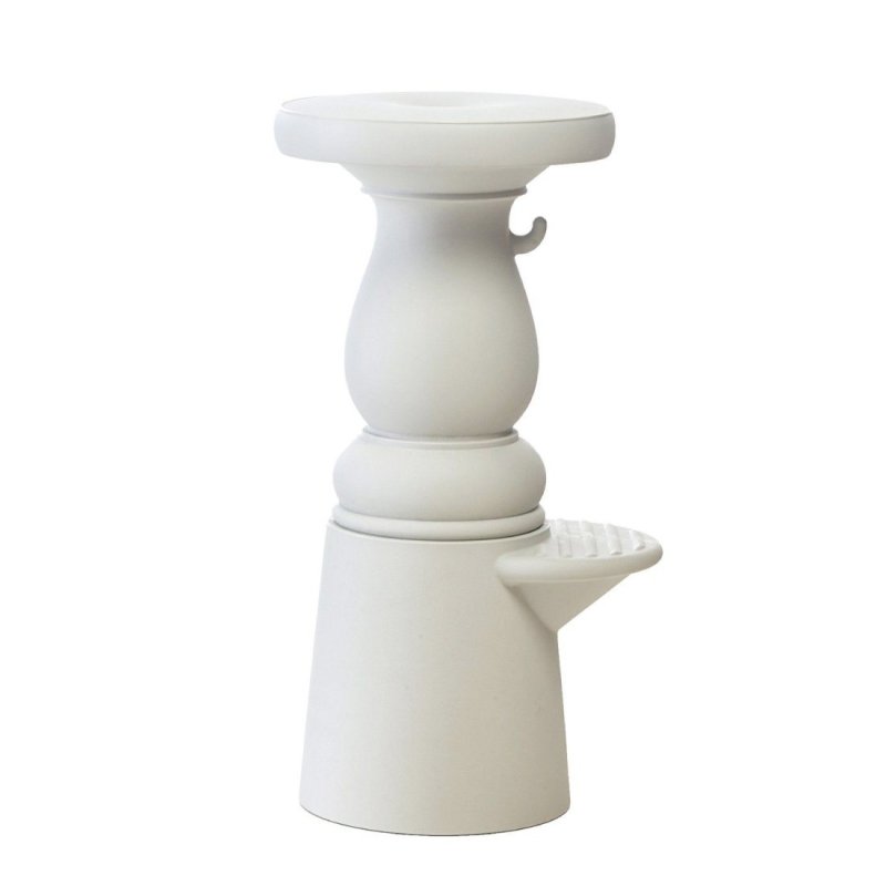 New Antiques Low Kruk - Lichtgrijs - Moooi Grijs Kunststof