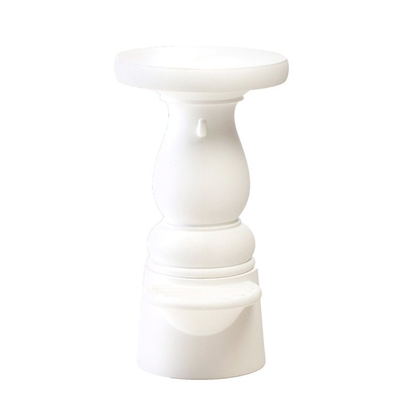 New Antiques Low Kruk - Wit - Moooi Wit Kunststof