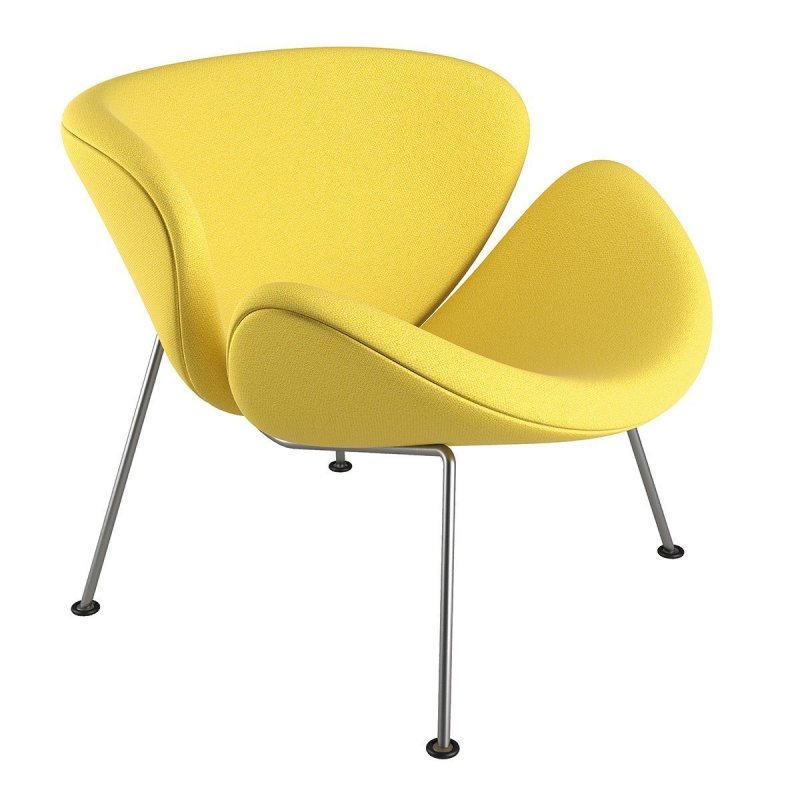 Orange Slice Fauteuil - Artifort Geel Stof