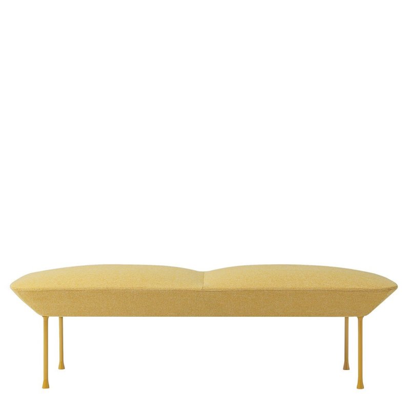 Oslo Bench Bank - Muuto Geel Stof