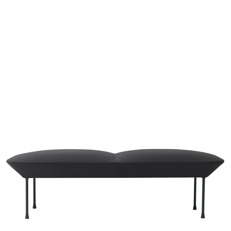Oslo Bench Bank - Muuto Grijs Stof