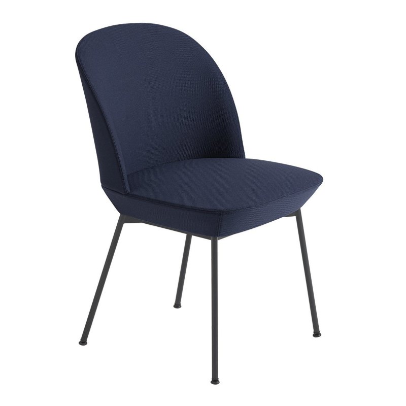Oslo Eetkamerstoel - Muuto Blauw Stof