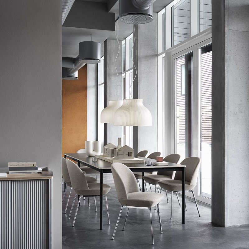 Oslo Eetkamerstoel - Muuto Creme Stof