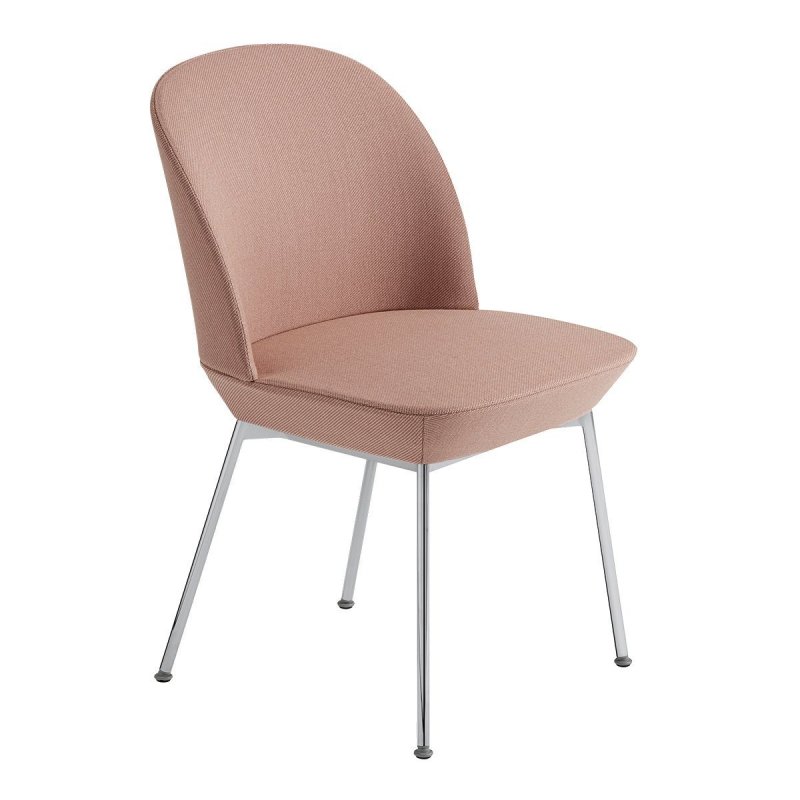 Oslo Eetkamerstoel - Muuto Roze Stof