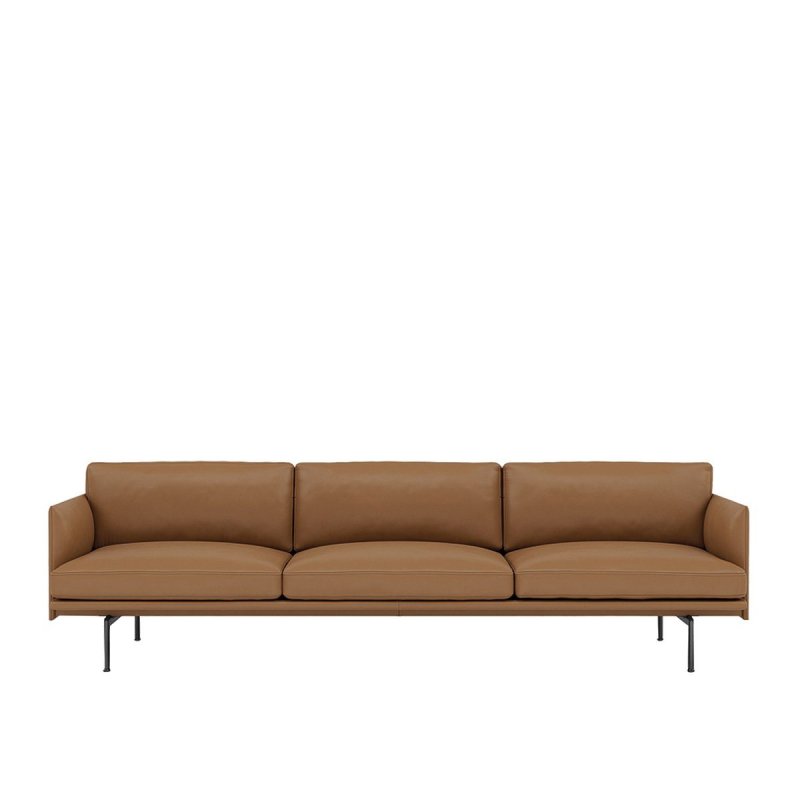 Outline 3,5-zits Bank - Muuto Bruin Stof