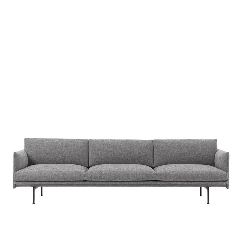 Outline 3,5-zits Bank - Muuto Grijs Stof