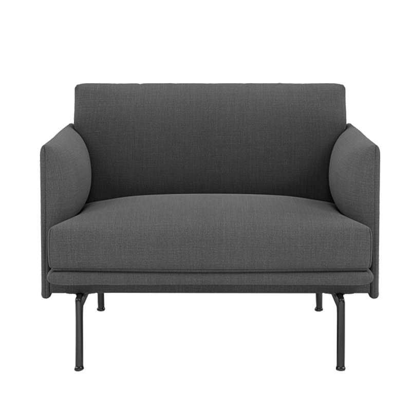 Outline Fauteuil - Muuto Grijs