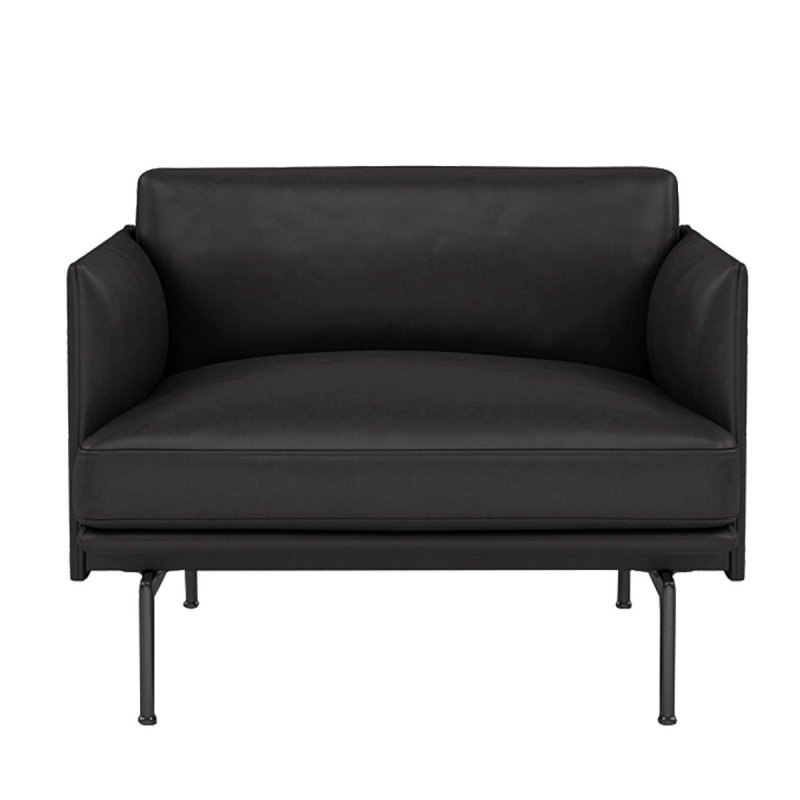 Outline Fauteuil - Muuto Zwart