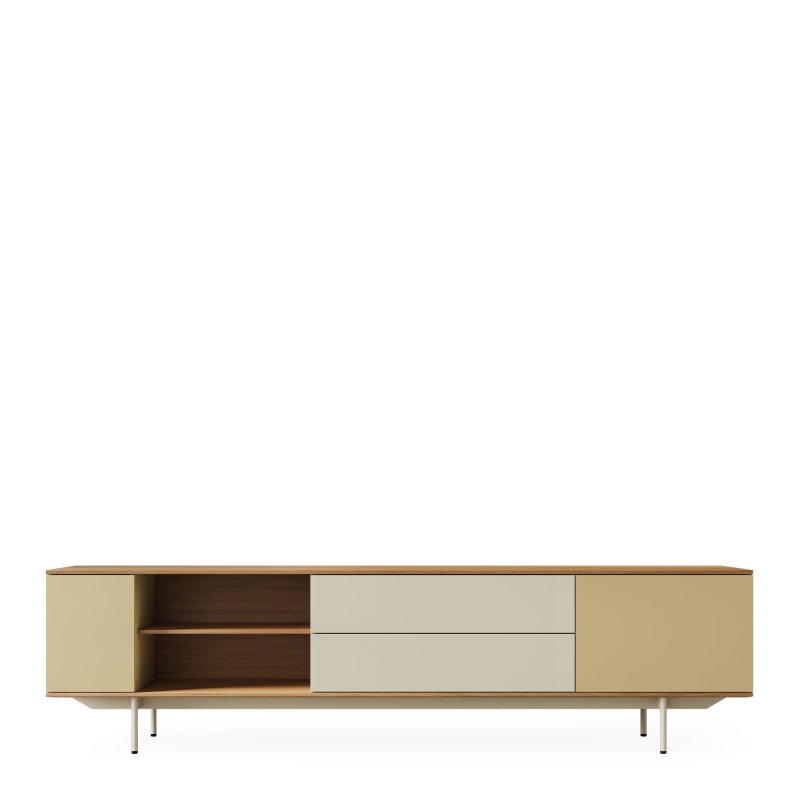Pastoe - Landscape Dressoir 228 Top Oak Natural - Frame Parchment - Sepia/Parchment/Sepia - b. 228