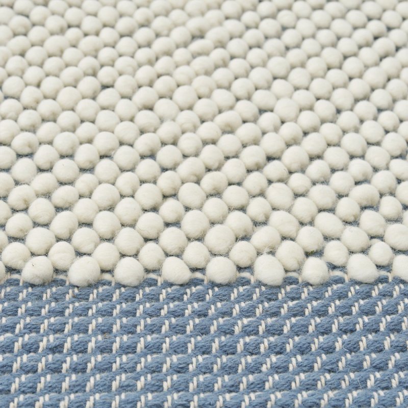 Pebble Vloerkleed - Muuto Blauw Wol