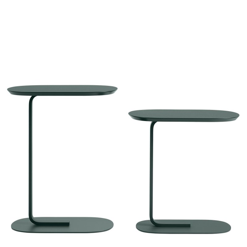 Relate Bijzettafel - Donkergroen - Muuto Groen Metaal