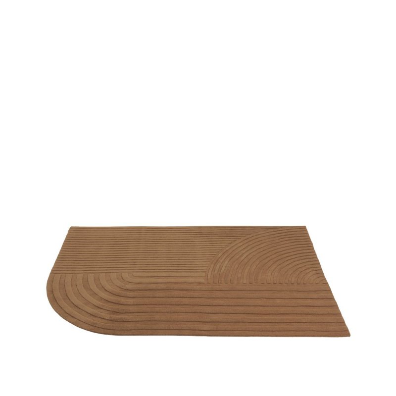 Relevo Vloerkleed - Muuto Oranje Wol
