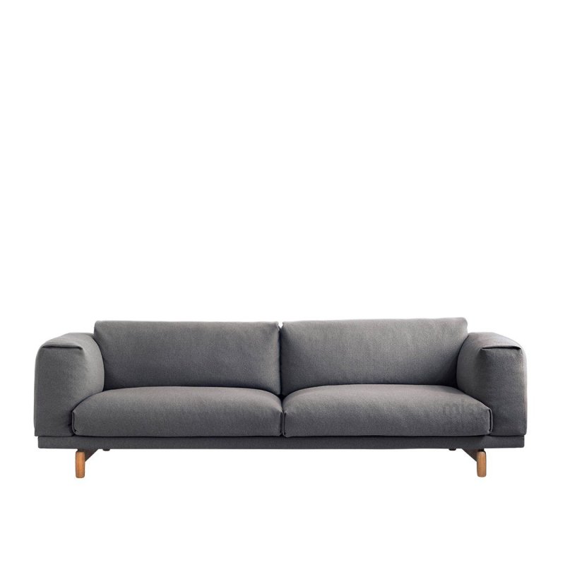 Rest 3-zits Bank - Muuto Grijs Stof