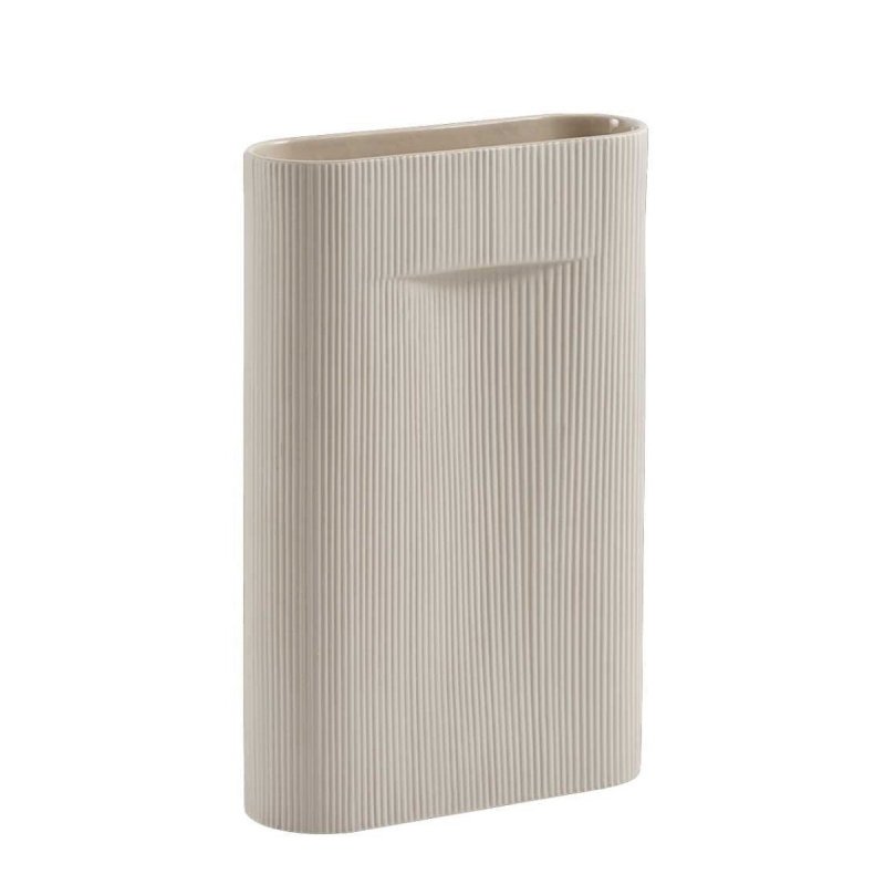 Ridge Vaas - Beige - Muuto Creme Steen