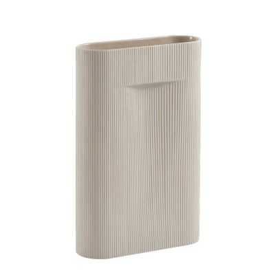 Ridge Vaas - Beige - Muuto Creme Steen